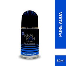 Real Man Pure Aqua Roll On Deodorant 50ml