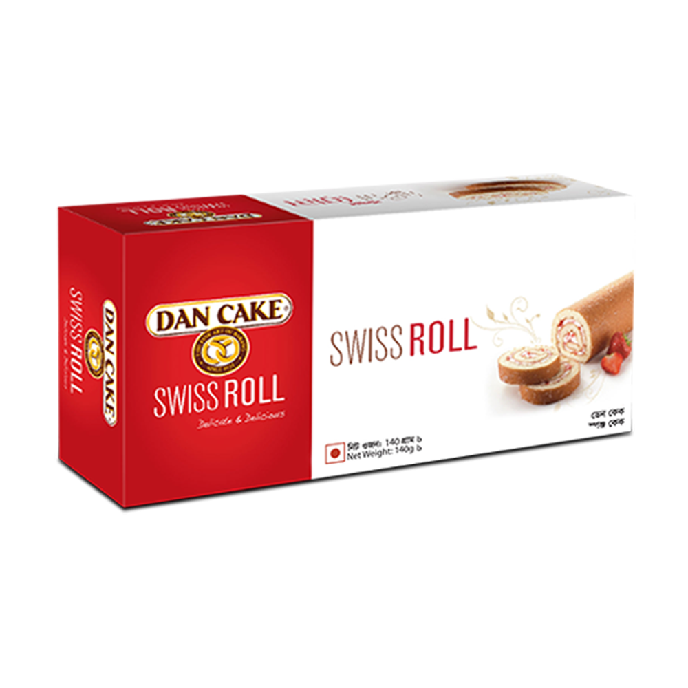 Dan Cake Strawberry Swiss Roll - 200gm