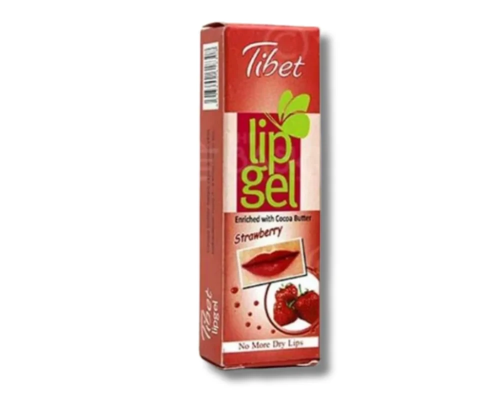 TIBET LIP GEL ENRICHED WITH COCOA BUTTER STRAWBERRY 10 GM