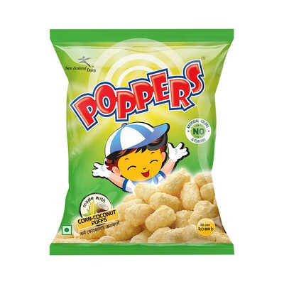 Poppers Corn Coconut Puffs Chips 25g