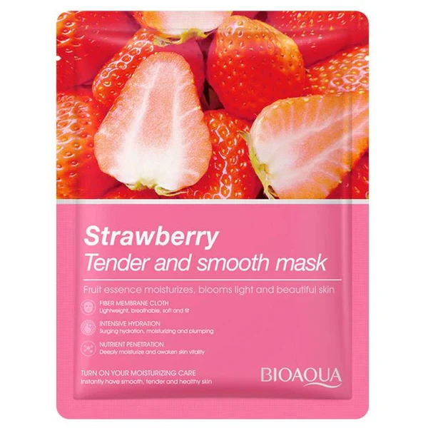 BIOAQUA Strawberry Tender and Smooth Sheet Mask 25g