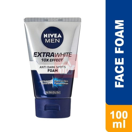 Nivea Men Extra White Anti Dark Spots Foam - 100gm