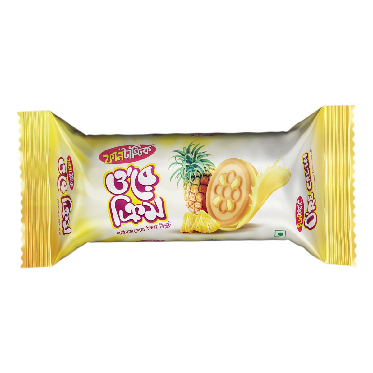 Funtastic O're cream Biscuit Pineapple 44g