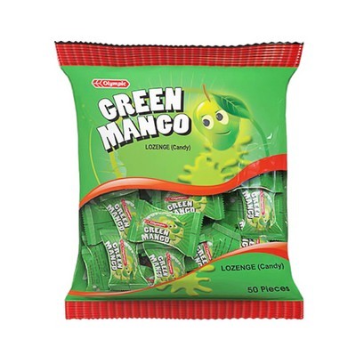 Olympic Green Mango Lozenge (Candy) 50 pcs