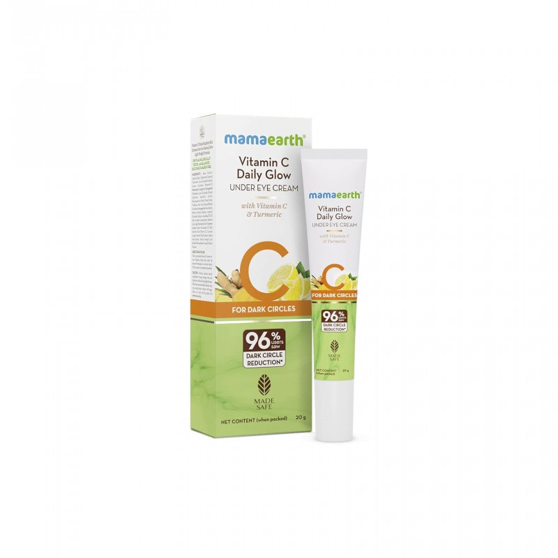 Mamaearth Vitamin C Daily Glow Under Eye Cream with Vitamin C & Turmeric For Dark Circle 20g