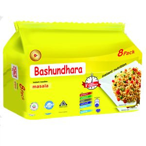 Bashundhara Instant Noodles Masala - 8 Packs 5O GM