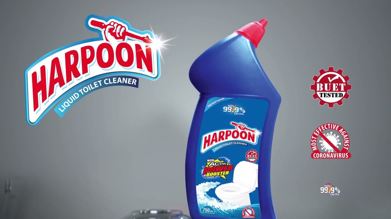 harpoon liquid toilet cleaner 750ml +brush free