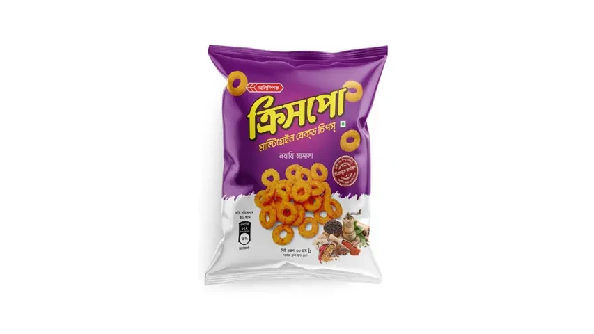 Crisp  chips sour cream & Nababi Masala Flavour 15 gm