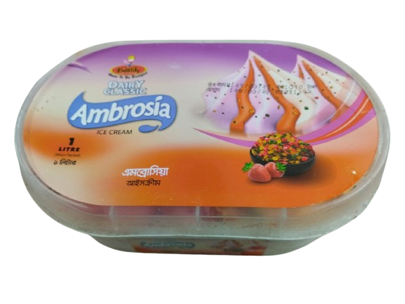 Kwality dairy classic Ambrosia ice cream 1ltr