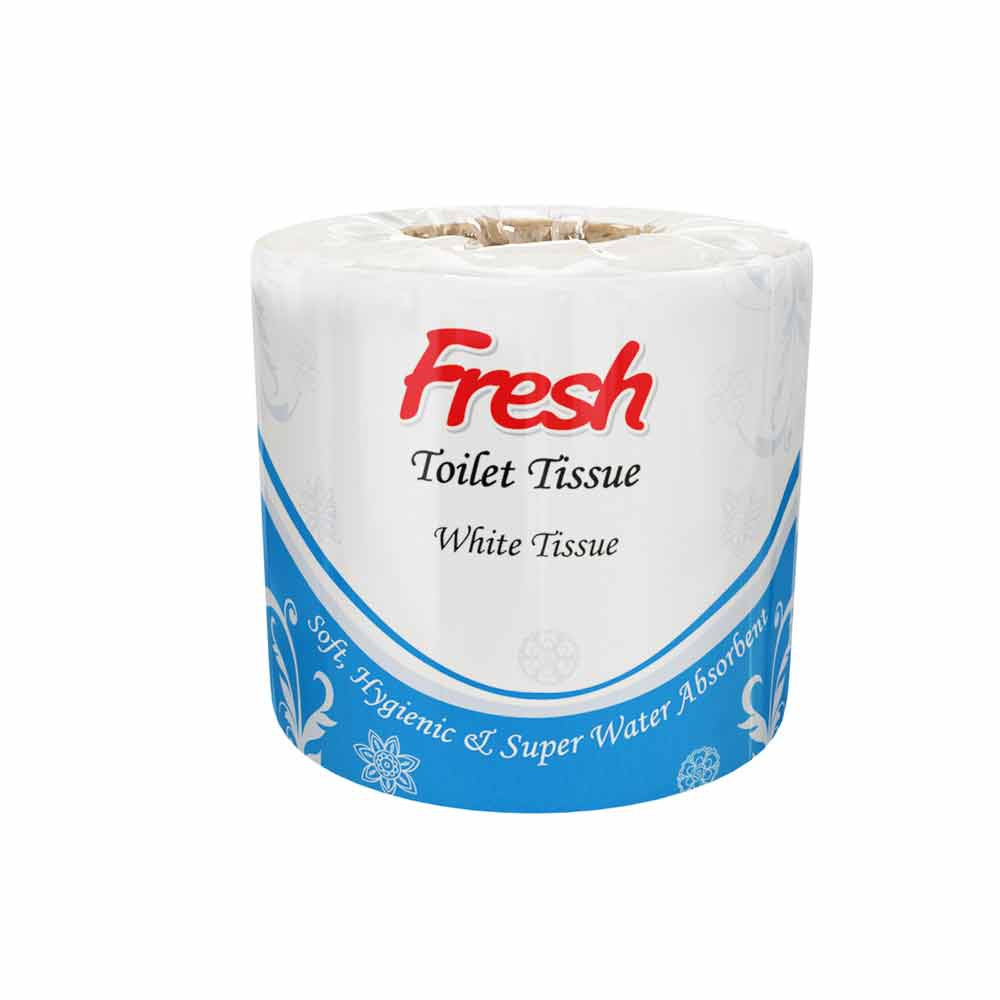 fresh toilet tissus white