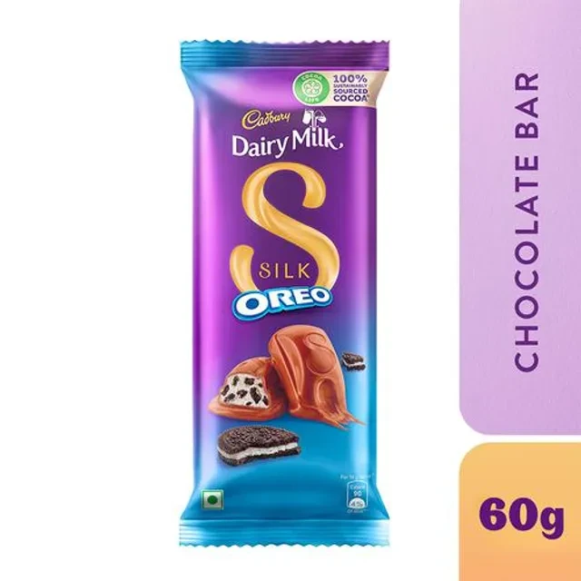 Cadbury Dairy Milk Silk Oreo Chocolate Bar 60 gm